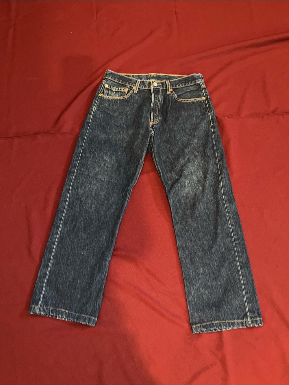 Levi’s Classic Men's Dark Blue Straight-Leg Jeans size W33,L34
